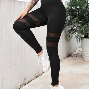 Mesh Cutout Leggings